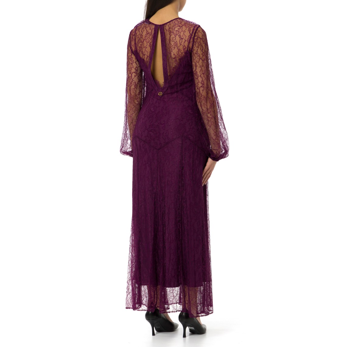 Abito Twinset in pizzo con sottoveste