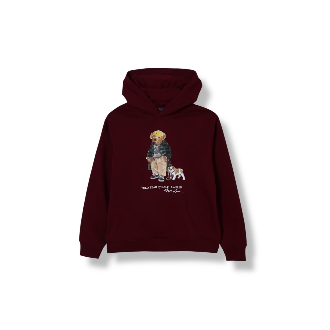 Felpa con cappuccio e stampa teddy Polo Ralph Lauren bambino