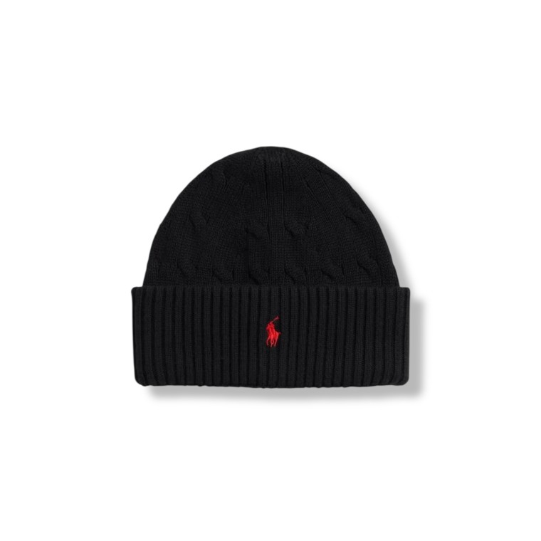 Cappello Polo Ralph Lauren in cotone a maglia intrecciata bambino