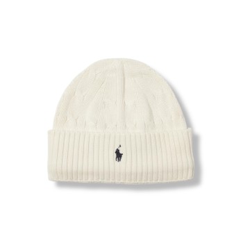 Cappello Polo Ralph Lauren in cotone a maglia intrecciata...