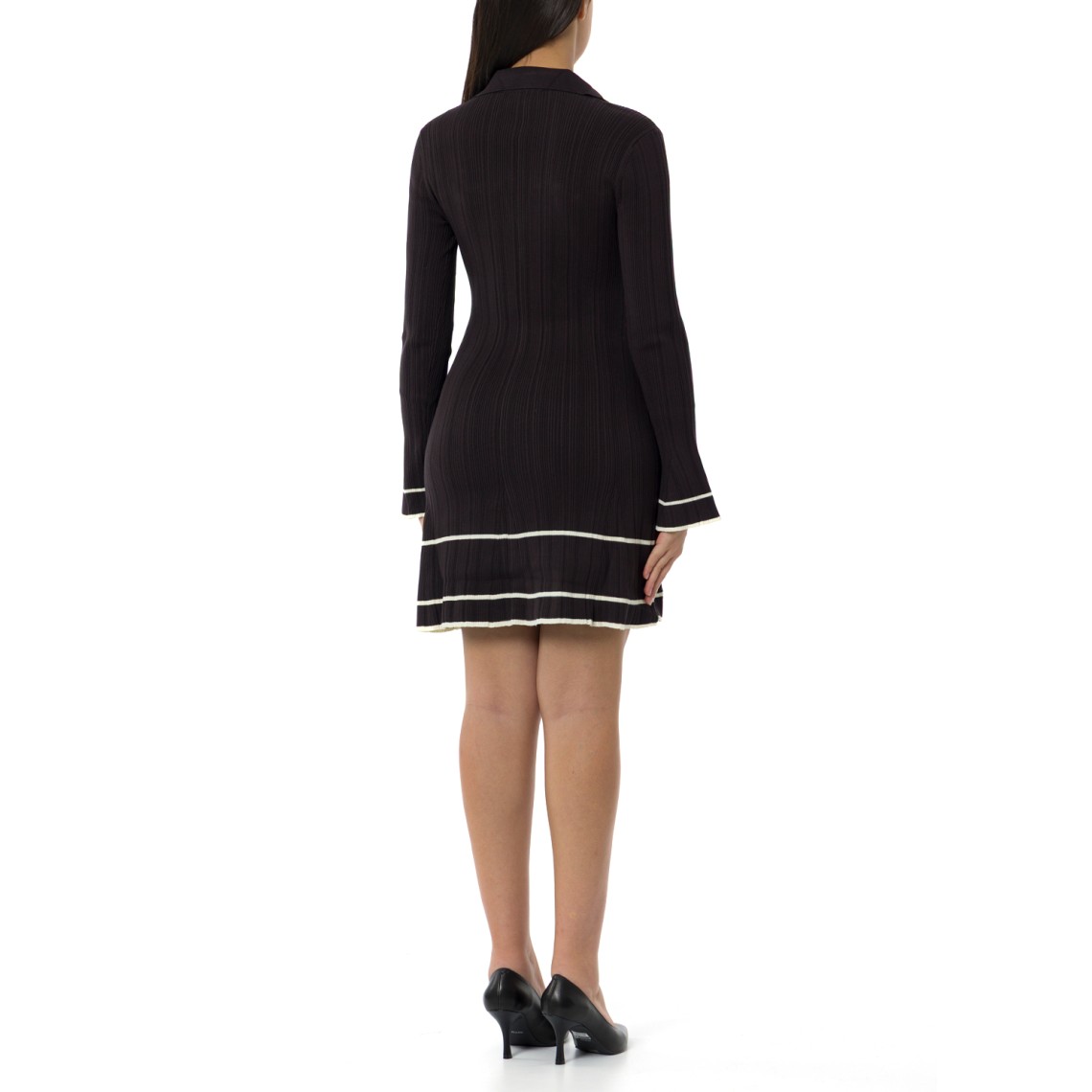 Abito lungo in maglia a coste Twinset