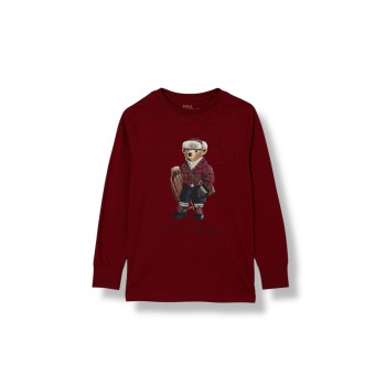 T-shirt Polo Ralph Lauren in cotone con logo bambino