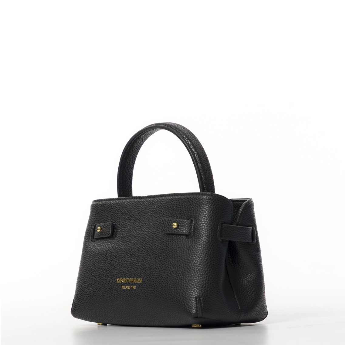 Borsa mini in pelle sintetica a grana Emporio Armani