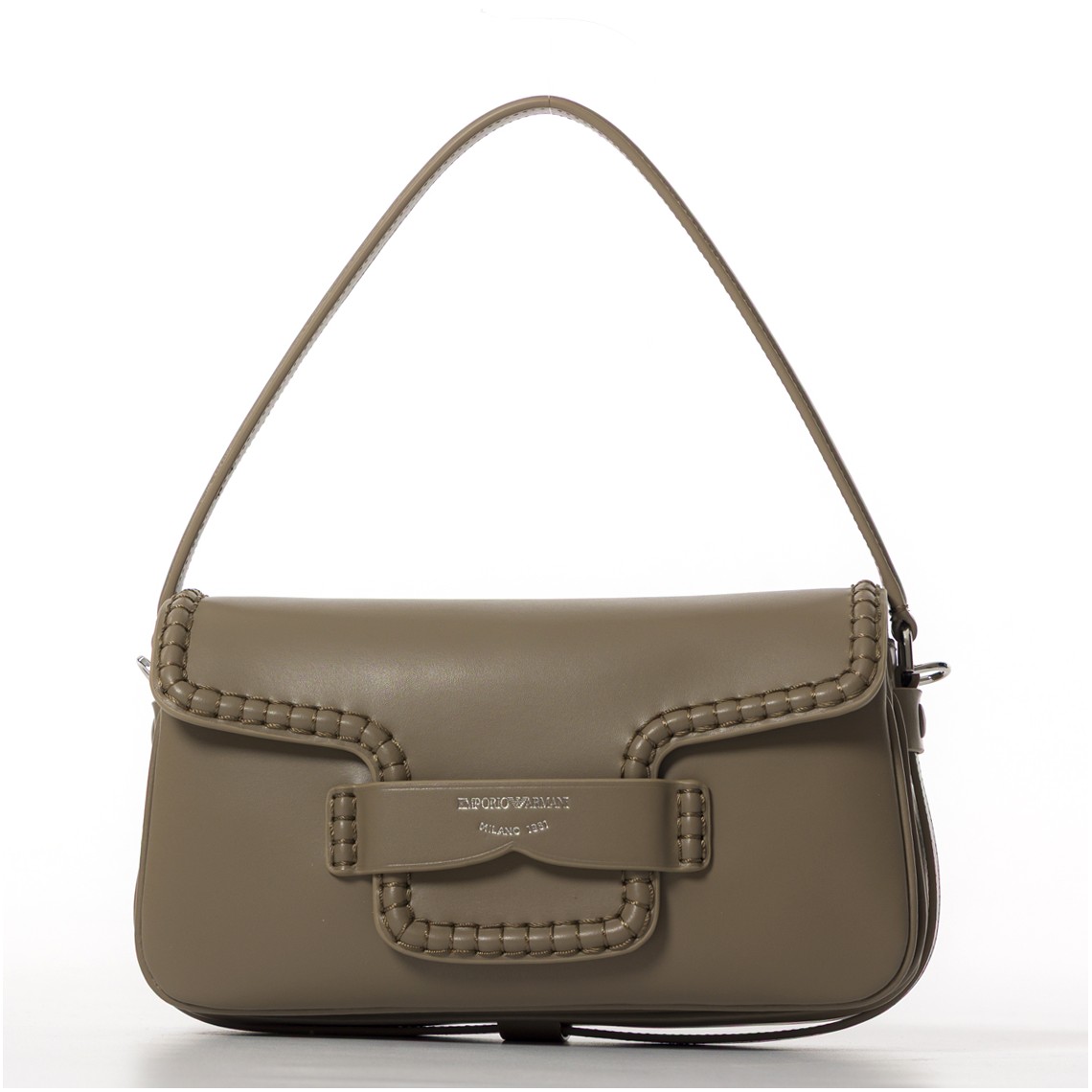 Borsa a mano in pelle bovina Emporio Armani