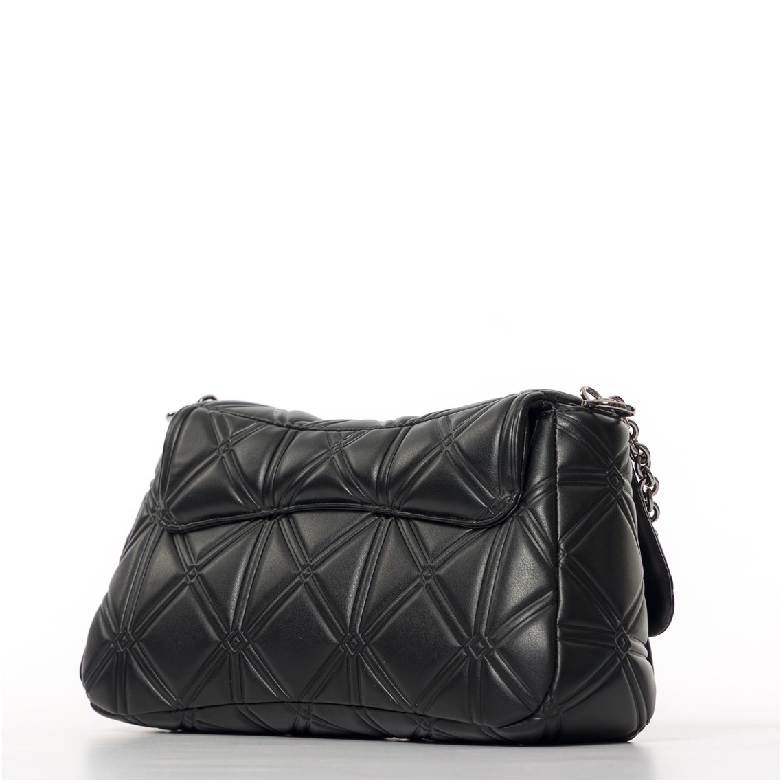 Borsa a spalla Emporio Armani con motivo a rilievo