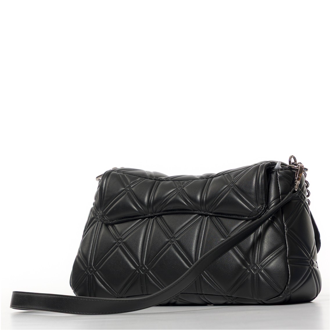 Borsa a spalla Emporio Armani con motivo a rilievo