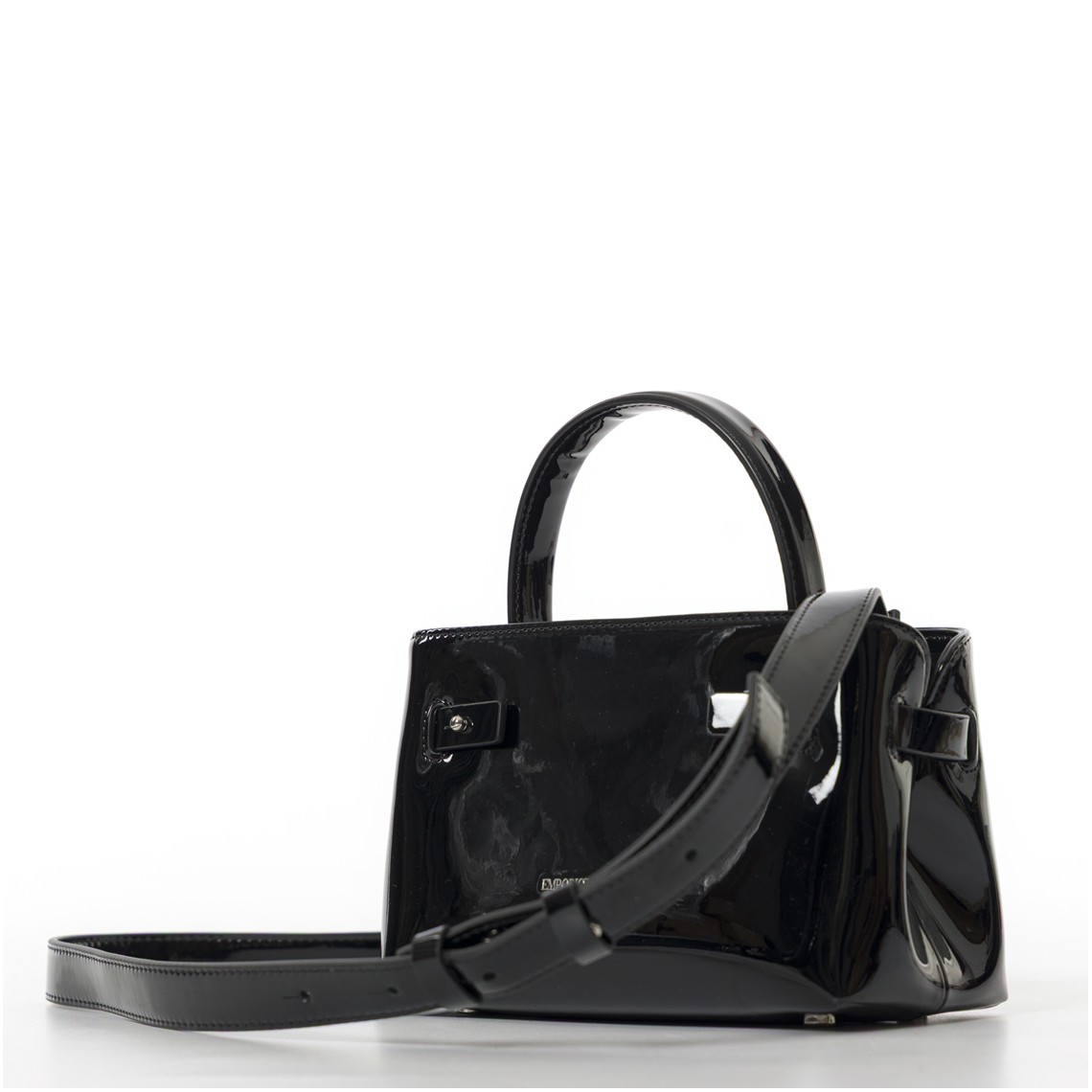 Mini bag Emporio Armani effetto vernice