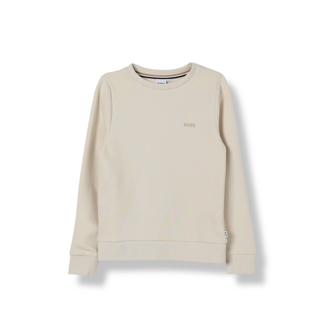 Felpa a girocollo con mini logo Boss
