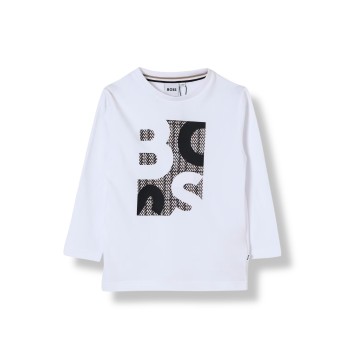 T-shirt Boss in cotone con logo