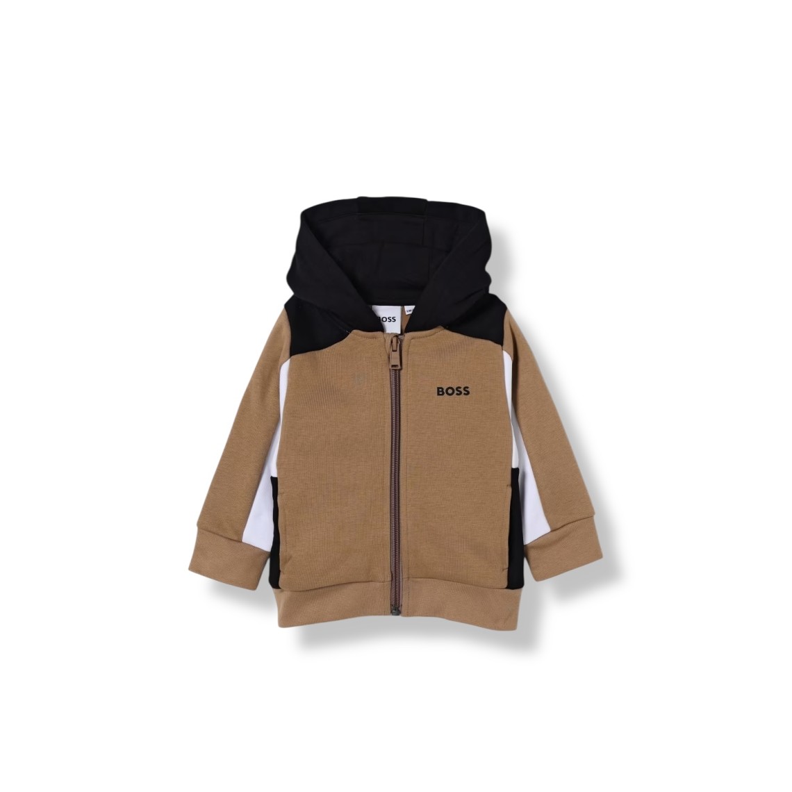 Felpa con cappuccio in misto cotone Boss