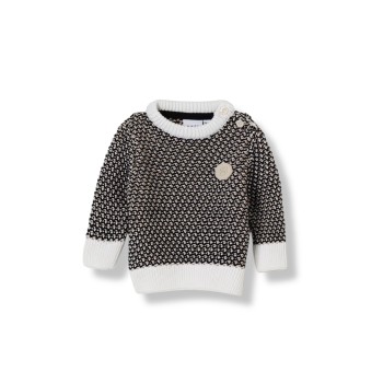 Maglia a girocollo con logo Boss in cotone