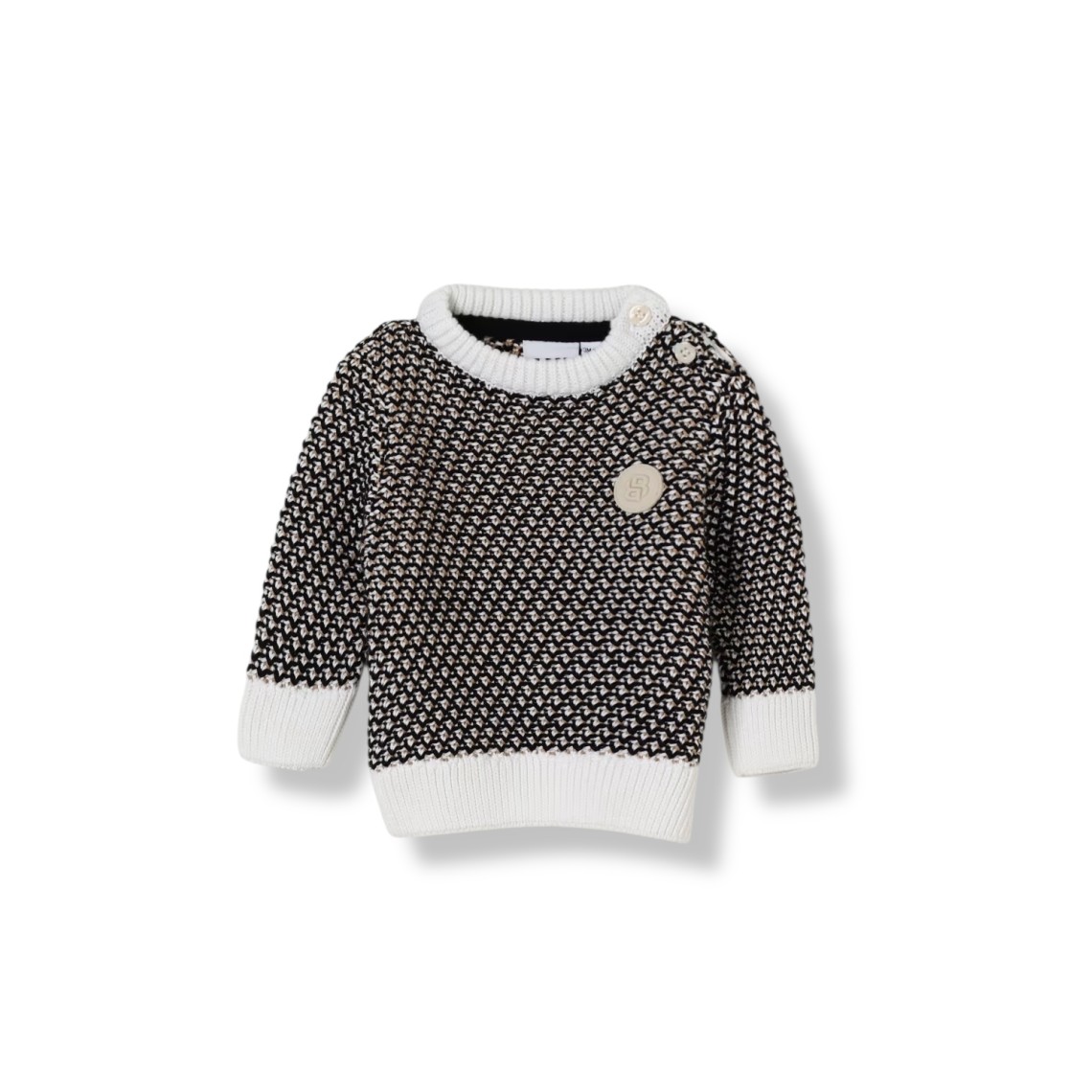 Maglia a girocollo con logo Boss in cotone