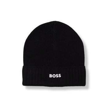 Berretto Boss in maglia con logo