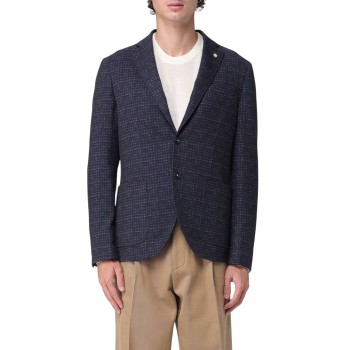 Blazer monopetto Manuel Ritz a quadri