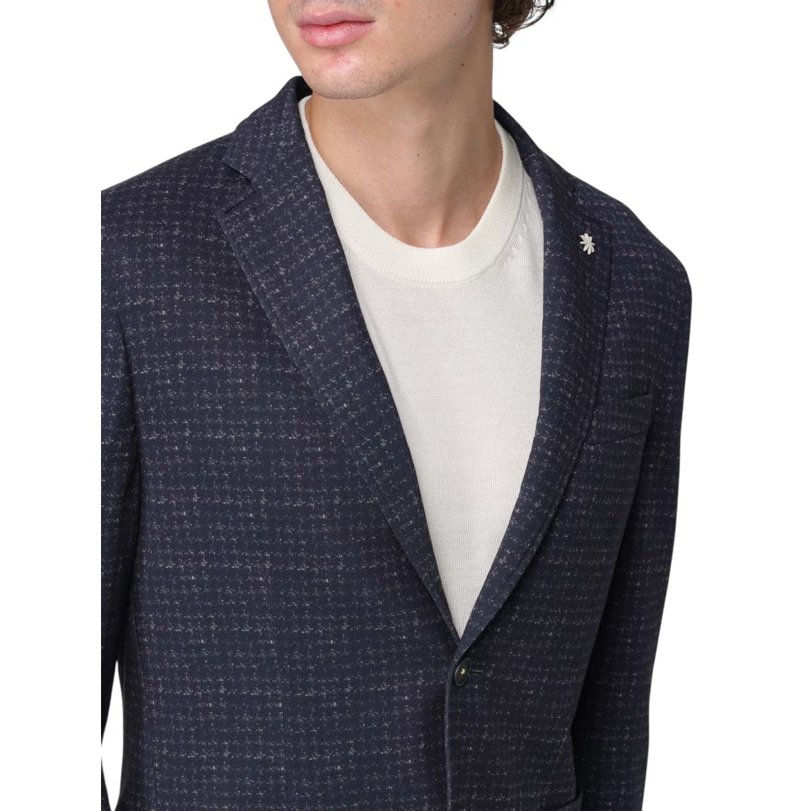 Blazer monopetto Manuel Ritz a quadri