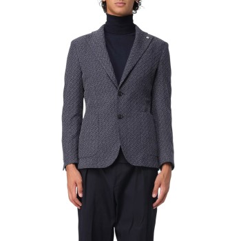 Blazer monopetto Manuel Ritz in misto cotone