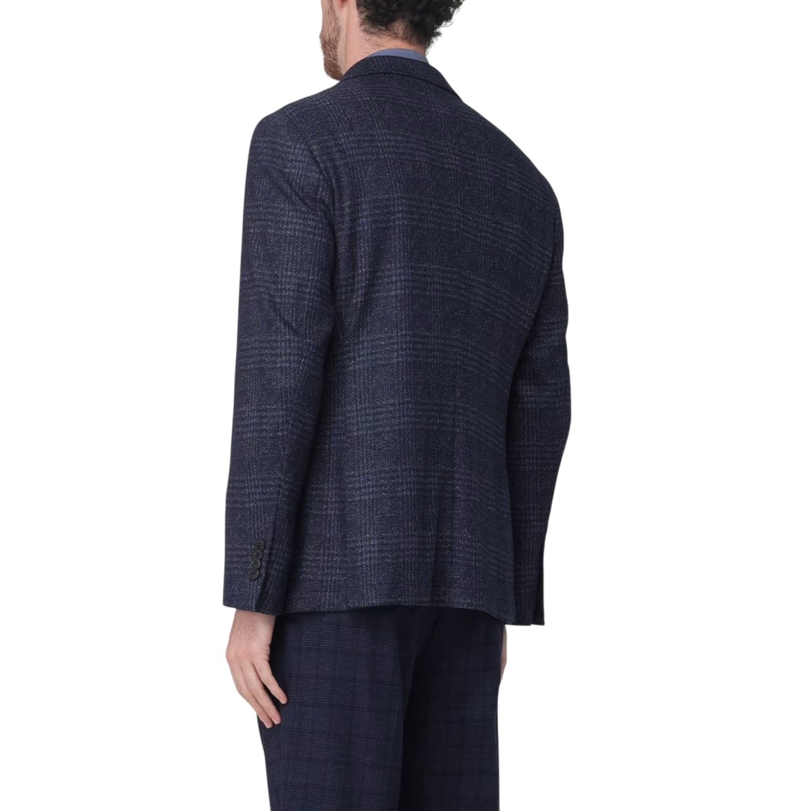 Blazer monopetto Manuel Ritz in lana Principe di Galles