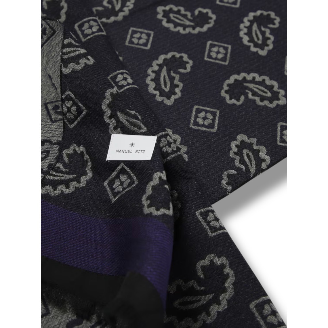 Sciarpa in misto lana paisley Manuel Ritz