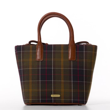 Borsa tote in tartan Birch Barbour