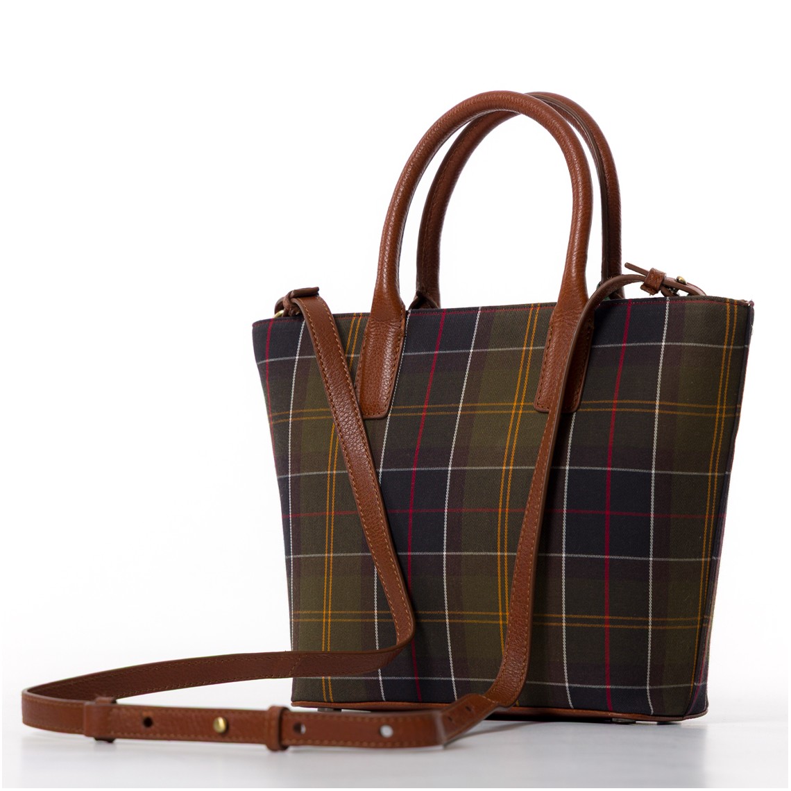 Borsa tote in tartan Birch Barbour