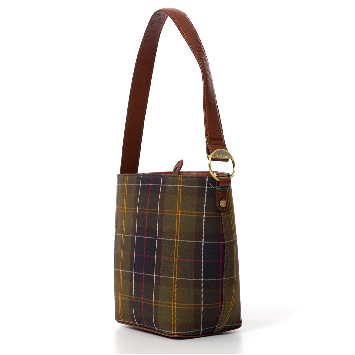 Borsa a secchiello in tartan Cedar Barbour
