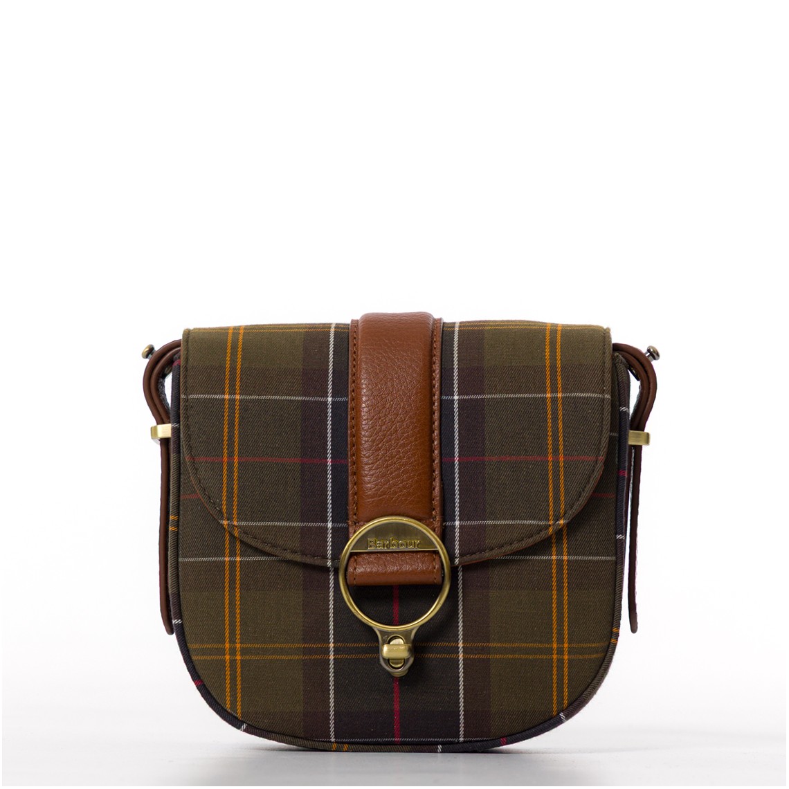 Borsa a tracolla con motivo tartan Elm Barbour