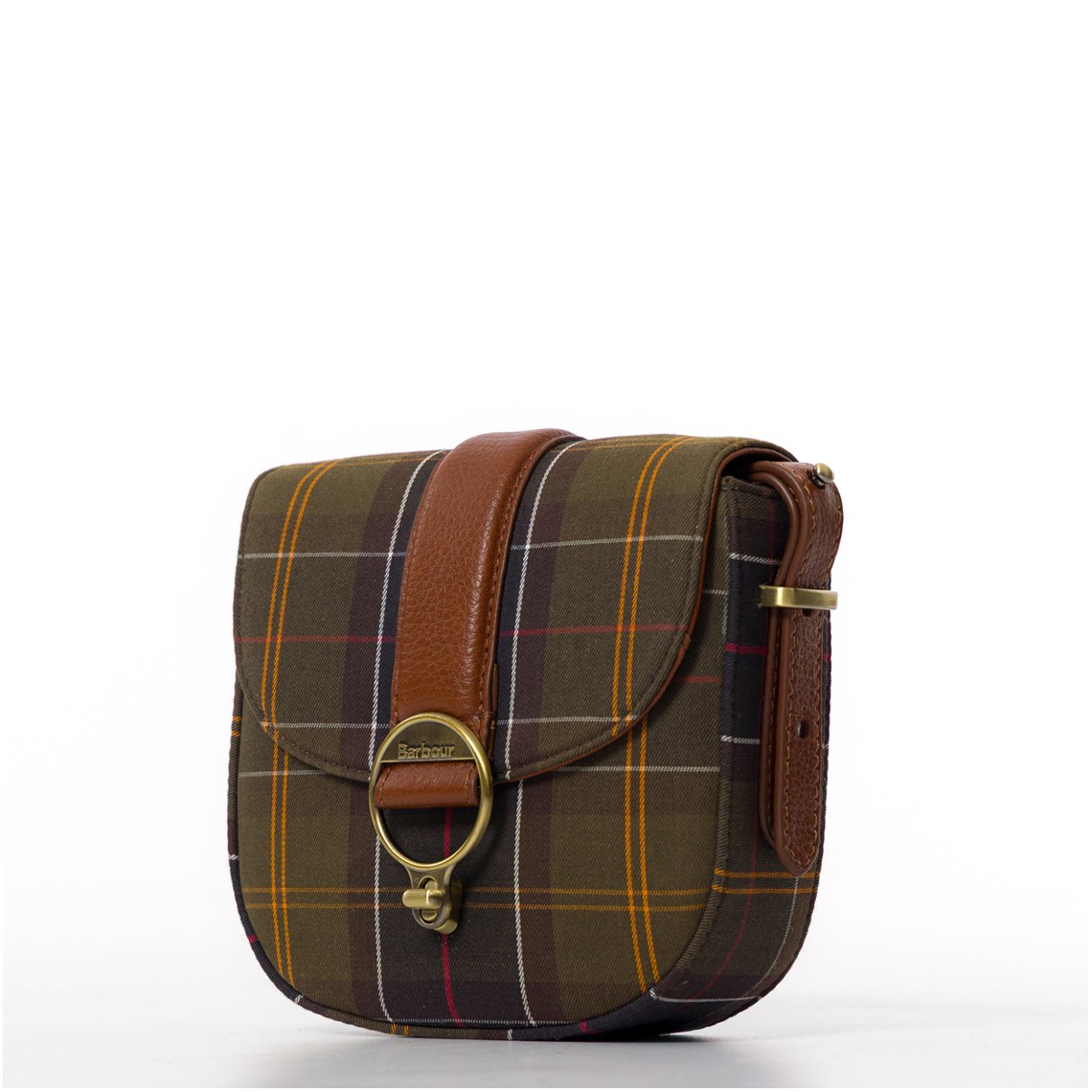 Borsa a tracolla con motivo tartan Elm Barbour