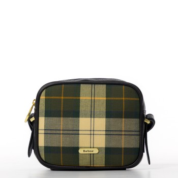 Borsa a tracolla con motivo tartan Daphne Barbour
