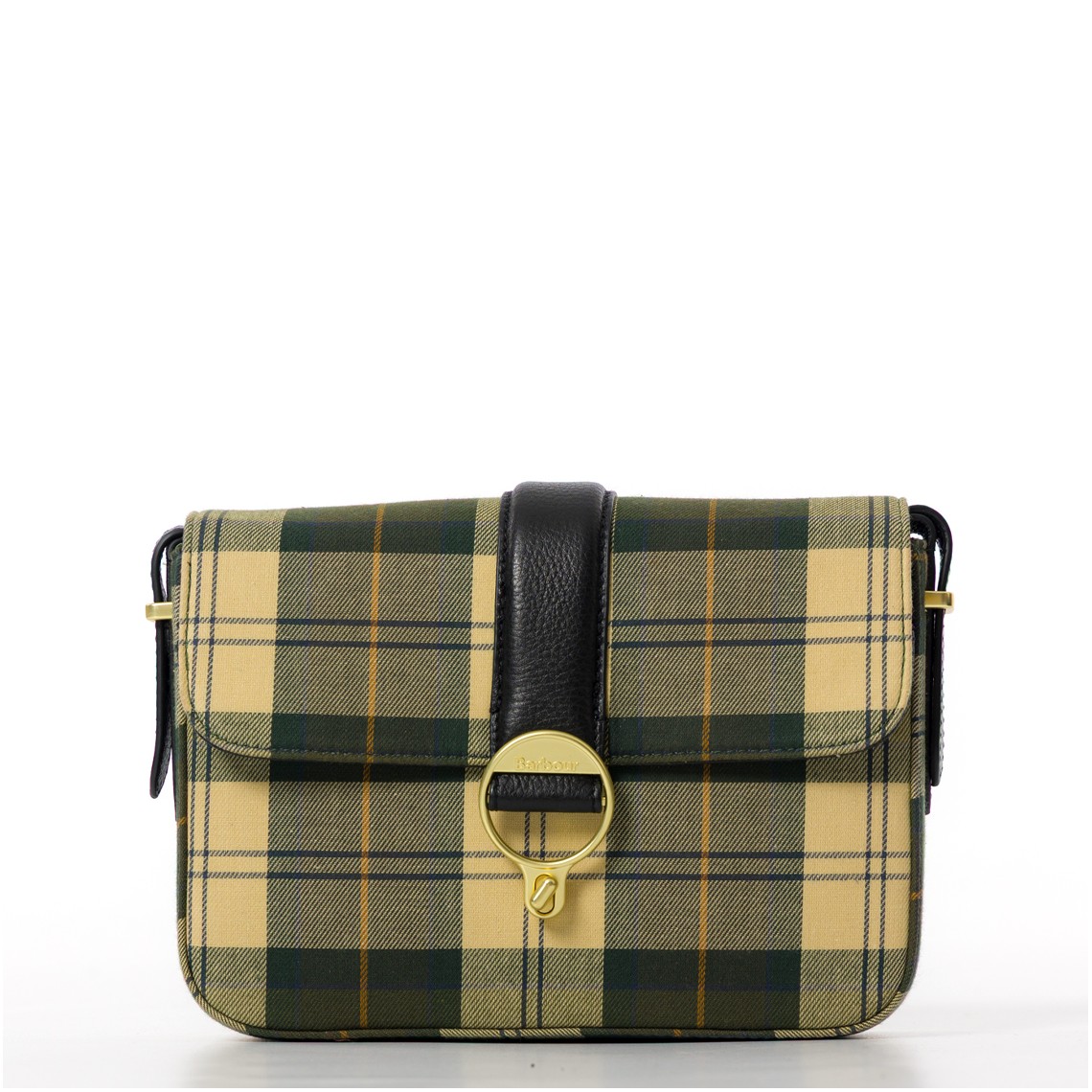 Borsa a tracolla con motivo tartan Rosa Barbour