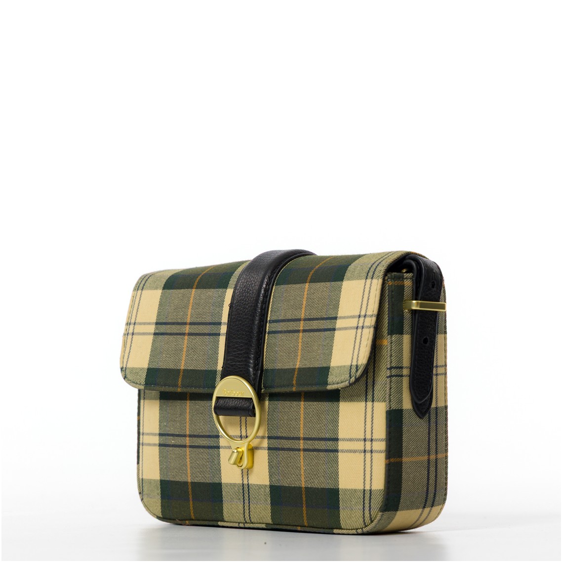 Borsa a tracolla con motivo tartan Rosa Barbour