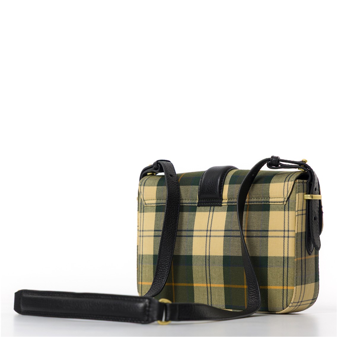 Borsa a tracolla con motivo tartan Rosa Barbour