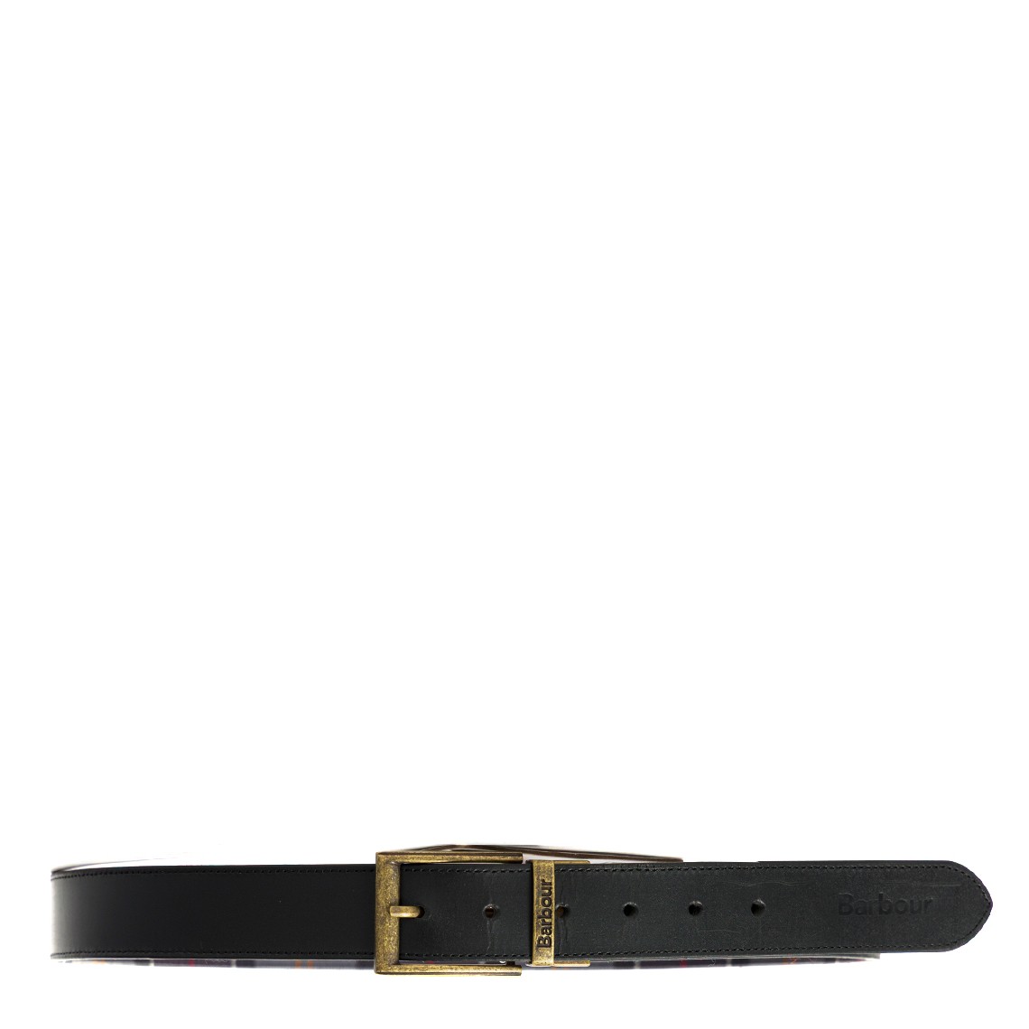 Cintura in pelle Tartan reversibile Barbour