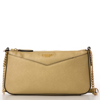 Borsa a tracolla Twinset in pelle sintetica saffiano