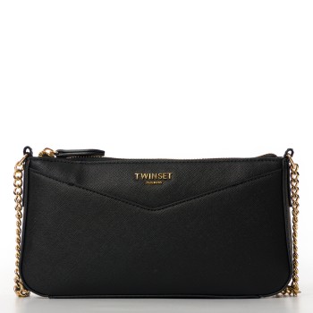 Borsa a tracolla Twinset in pelle sintetica saffiano