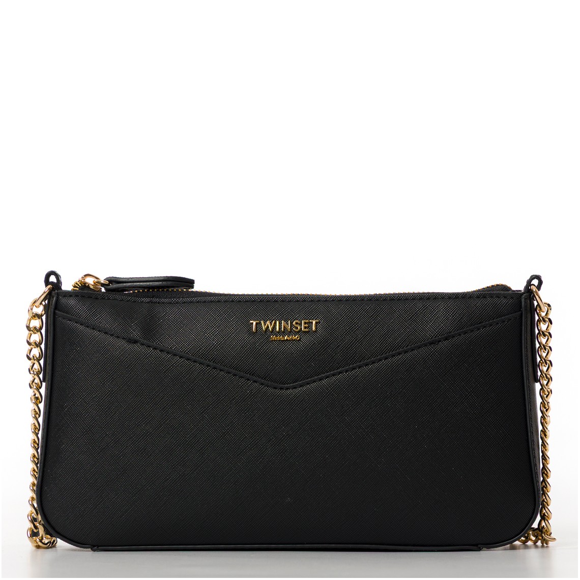 Borsa a tracolla Twinset in pelle sintetica saffiano