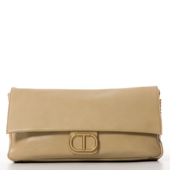 Borsa a tracolla morbida Twinset con Oval T