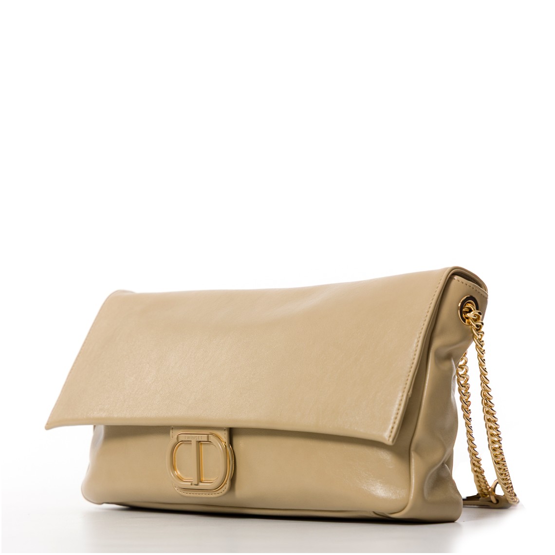 Borsa a tracolla morbida Twinset con Oval T