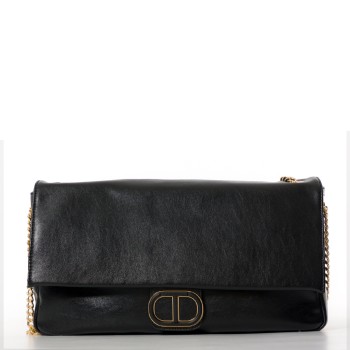 Borsa a tracolla morbida Twinset con Oval T