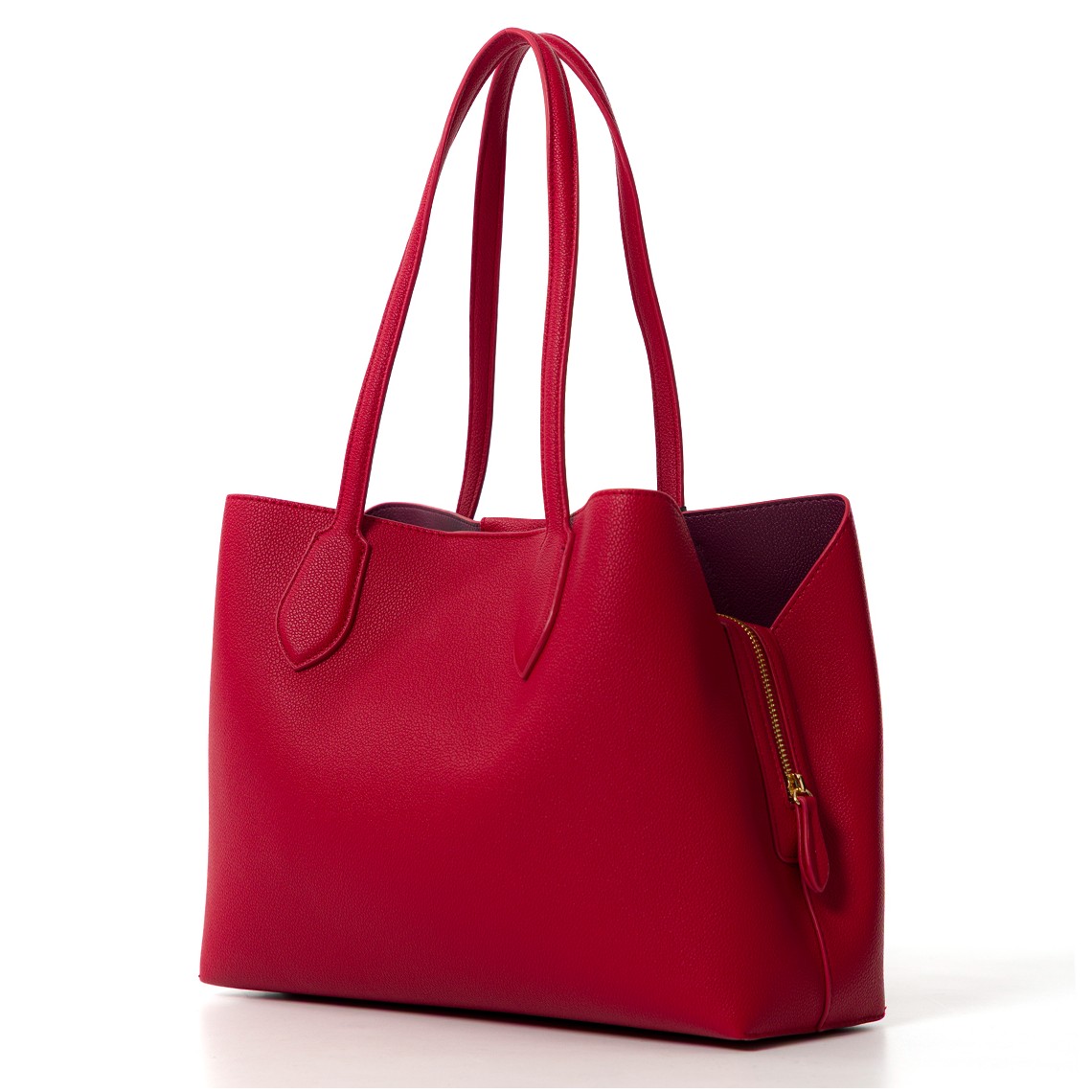 Borsa shopper bicolore Twinset con Oval T