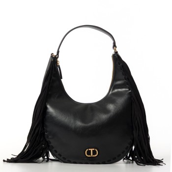 Borsa a spalla con frange Twinset