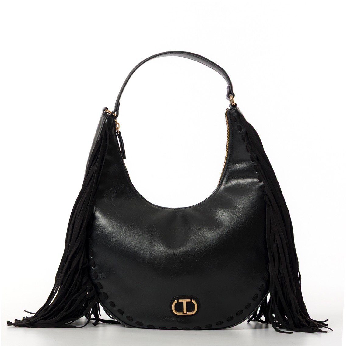 Borsa a spalla con frange Twinset