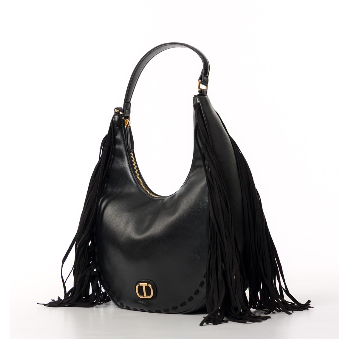 Borsa a spalla con frange Twinset