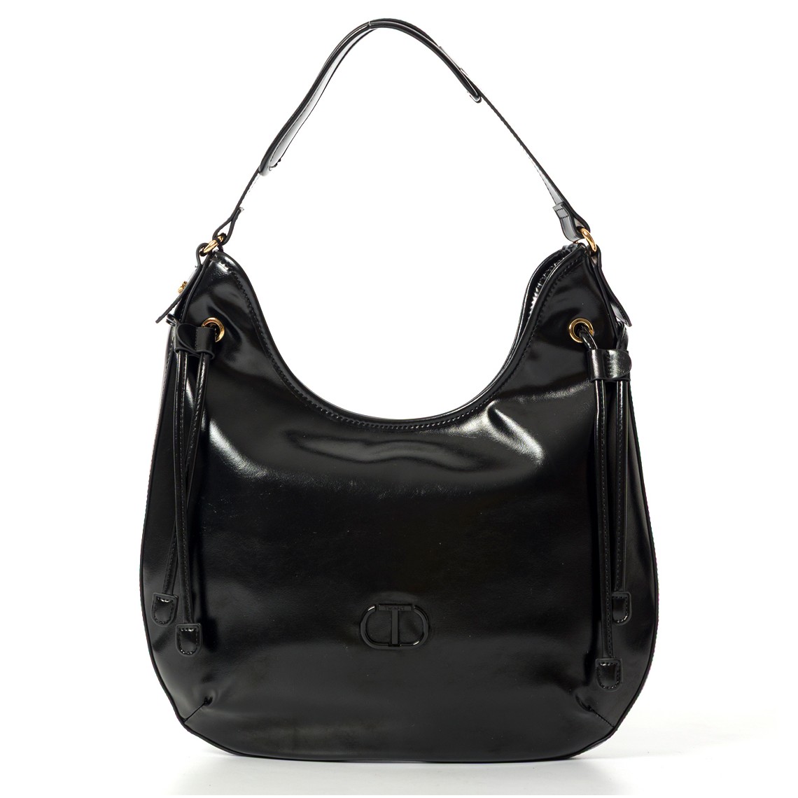 Borsa Hobo spazzolata Twinset