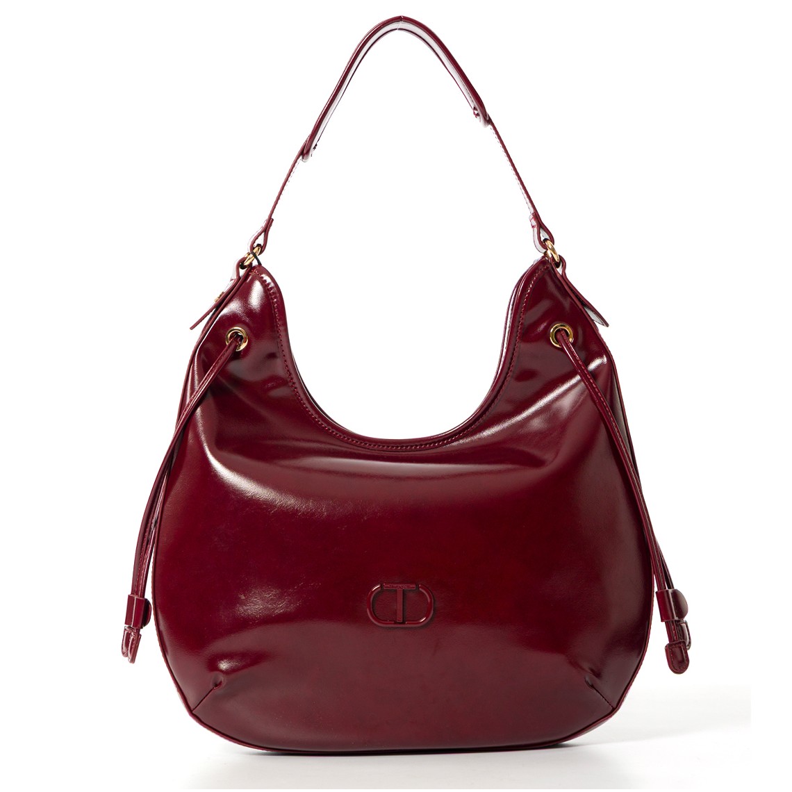 Borsa Hobo spazzolata Twinset