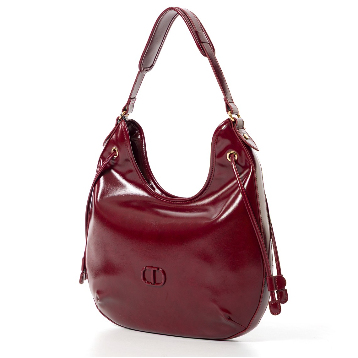 Borsa Hobo spazzolata Twinset