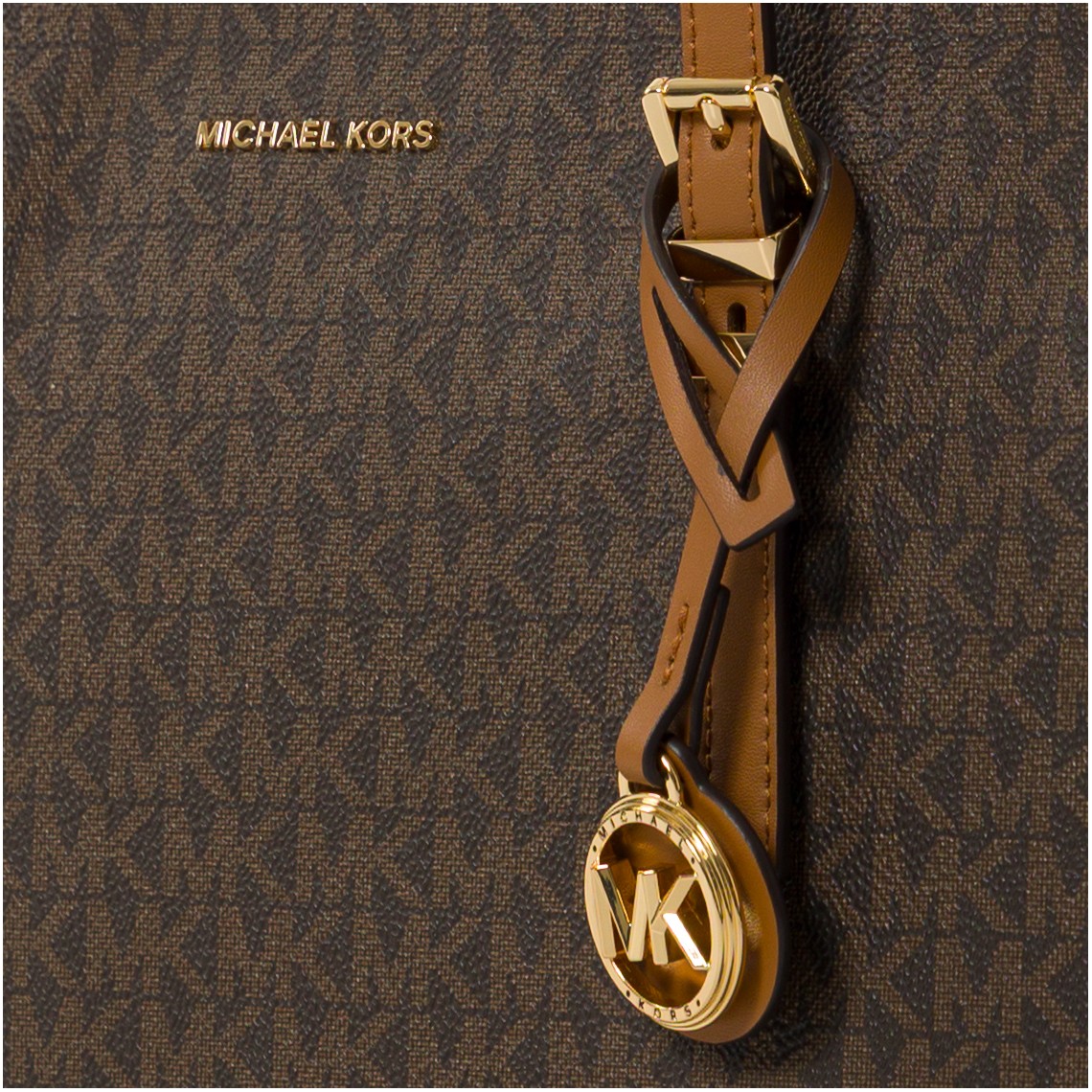 Borsa tote Quinn media Michael Kors con monogram all over