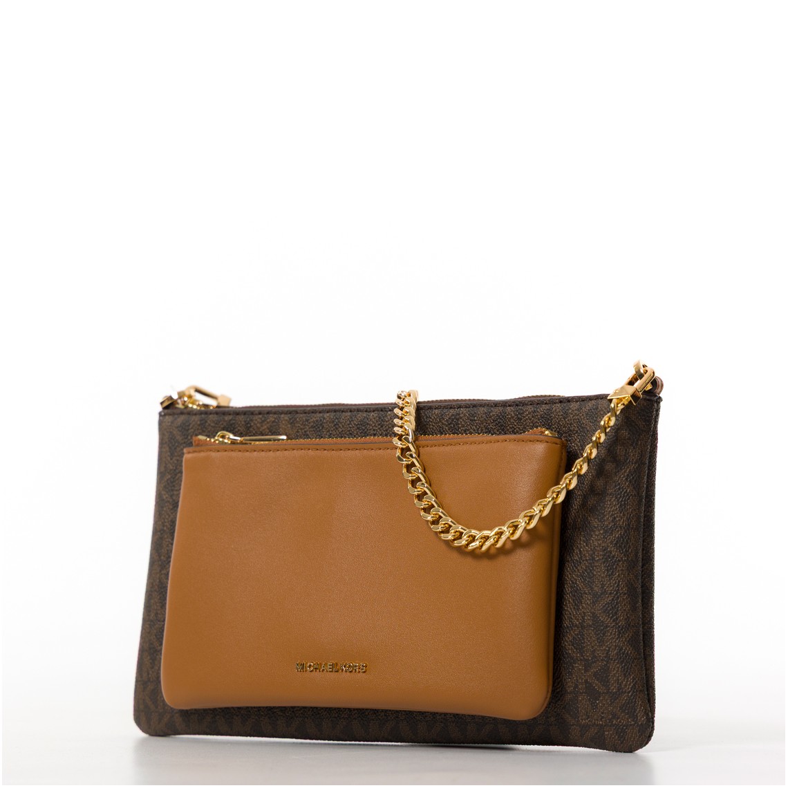 Borsa a tracolla Jet Set con stampa logo Michael Kors