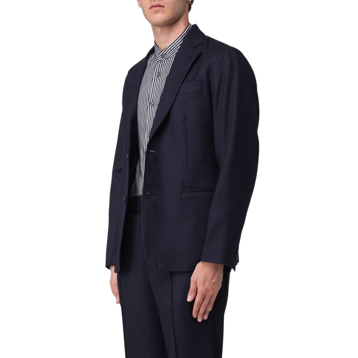 Giacca monopetto Emporio Armani in lana vergine