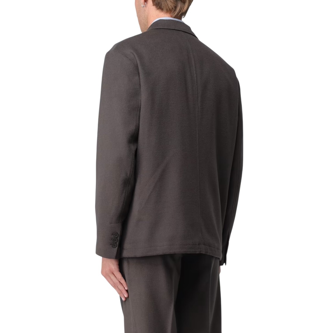 Giacca monopetto Emporio Armani in lana vergine