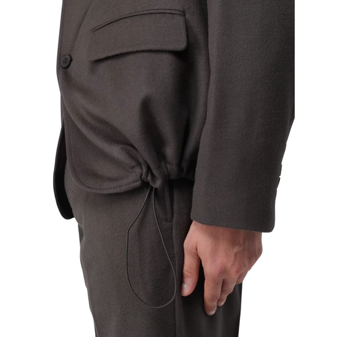 Giacca monopetto Emporio Armani in lana vergine